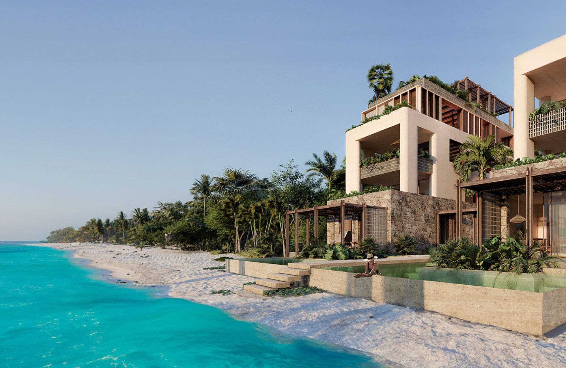 Condominio de lujo frente al mar en Tulum 1