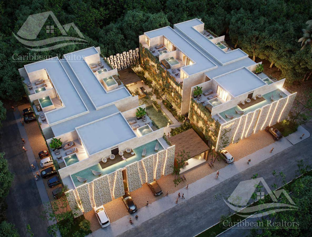 Departamento en venta en gardens coba tulum hcs4052 2