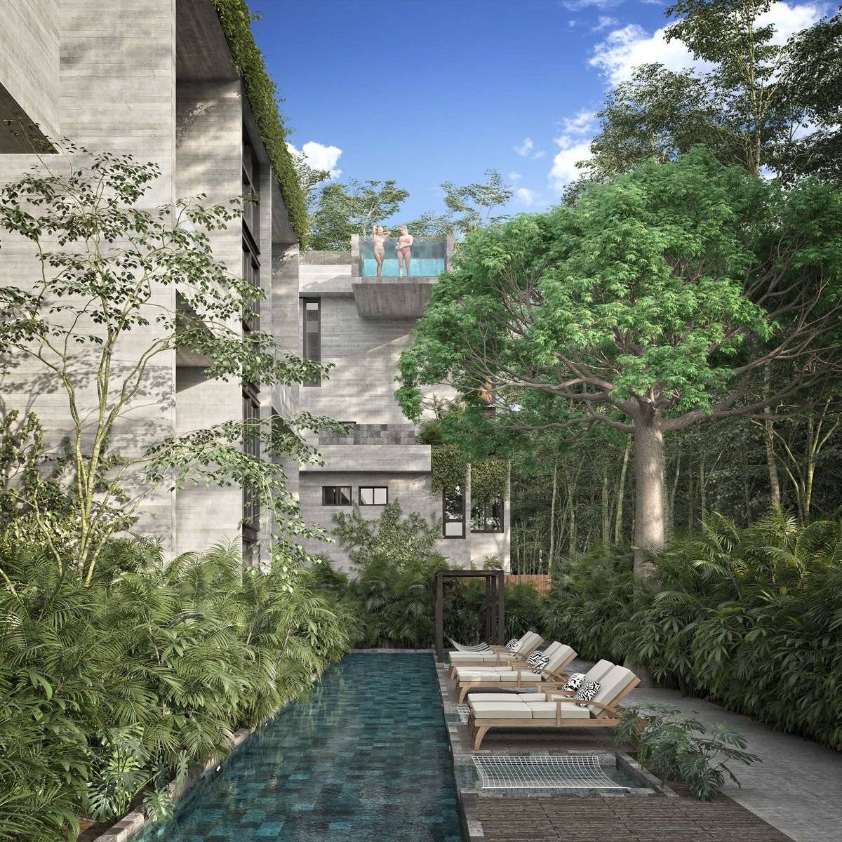 Ático loft con jardín y piscina en Country Club 2