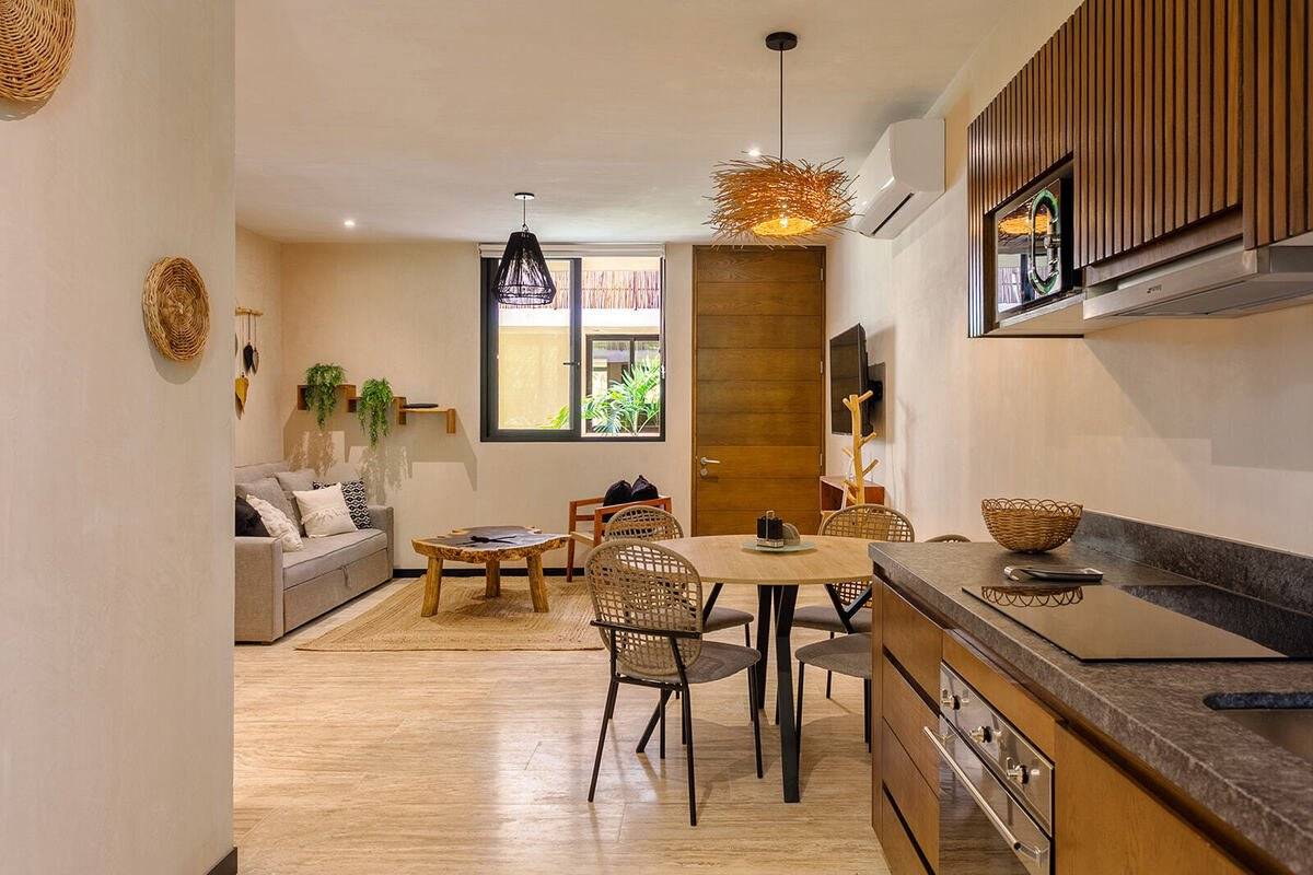 Moderno departamento amueblado en Tulum 4