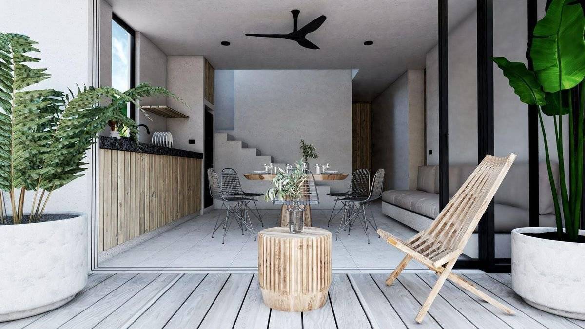 Deptos en Tulum con alberca y jardín privado 3