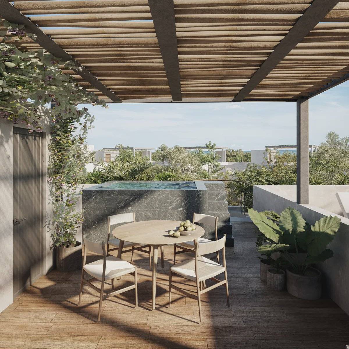 Departamento en pre venta en tulum a pasos de av. coba 3