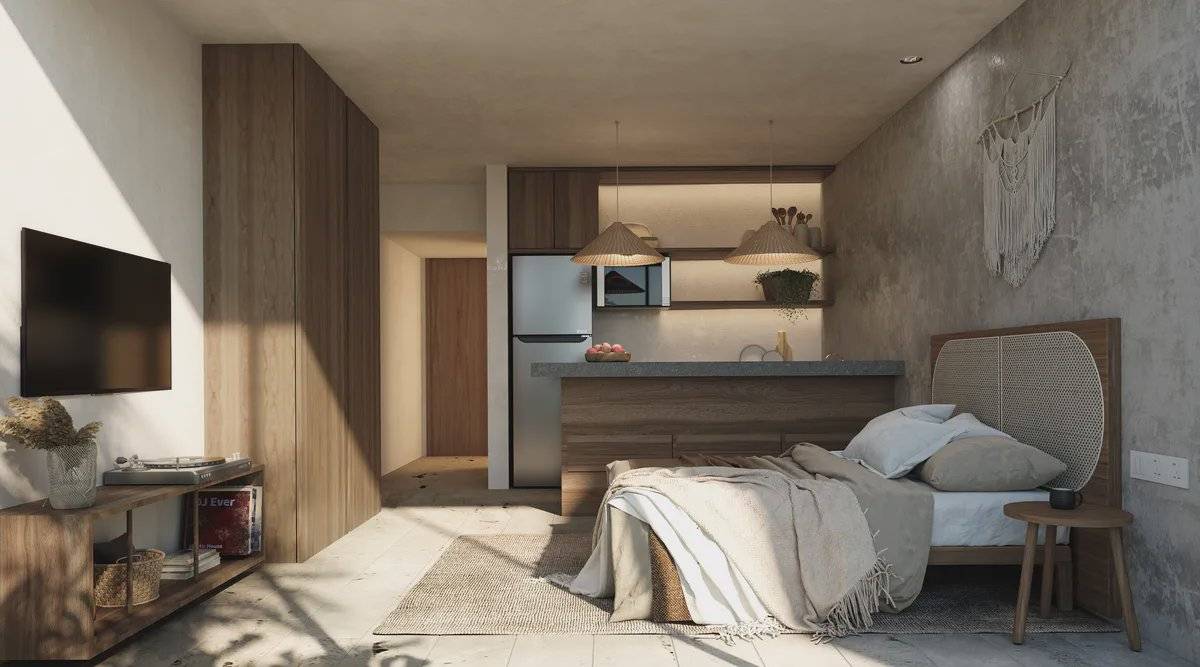 Departamento en pre venta en tulum a pasos de av. coba 5