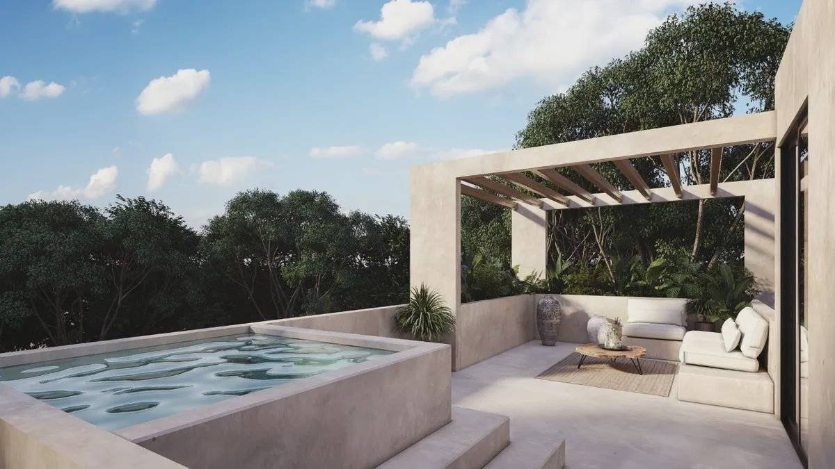 Villa de lujo con alberca y jacuzzi en Tulum 2