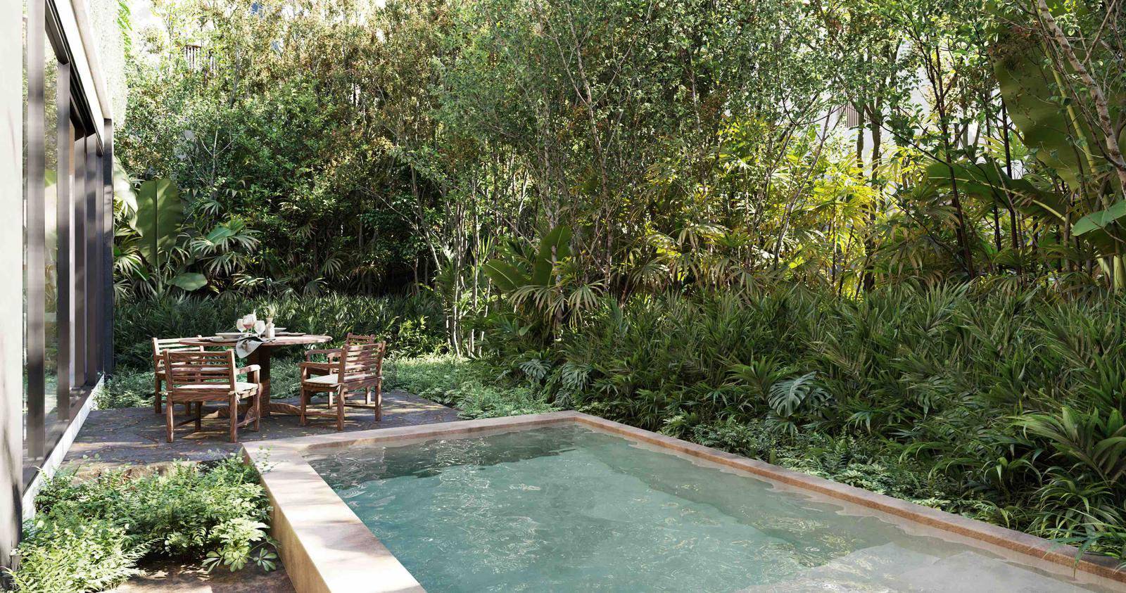 Eco villa de lujo en la selva de Tulum 3