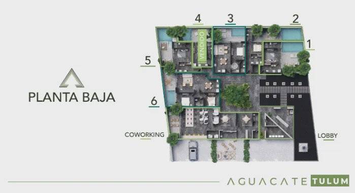 Exclusivo departamento con alberca privada en Tulum 2