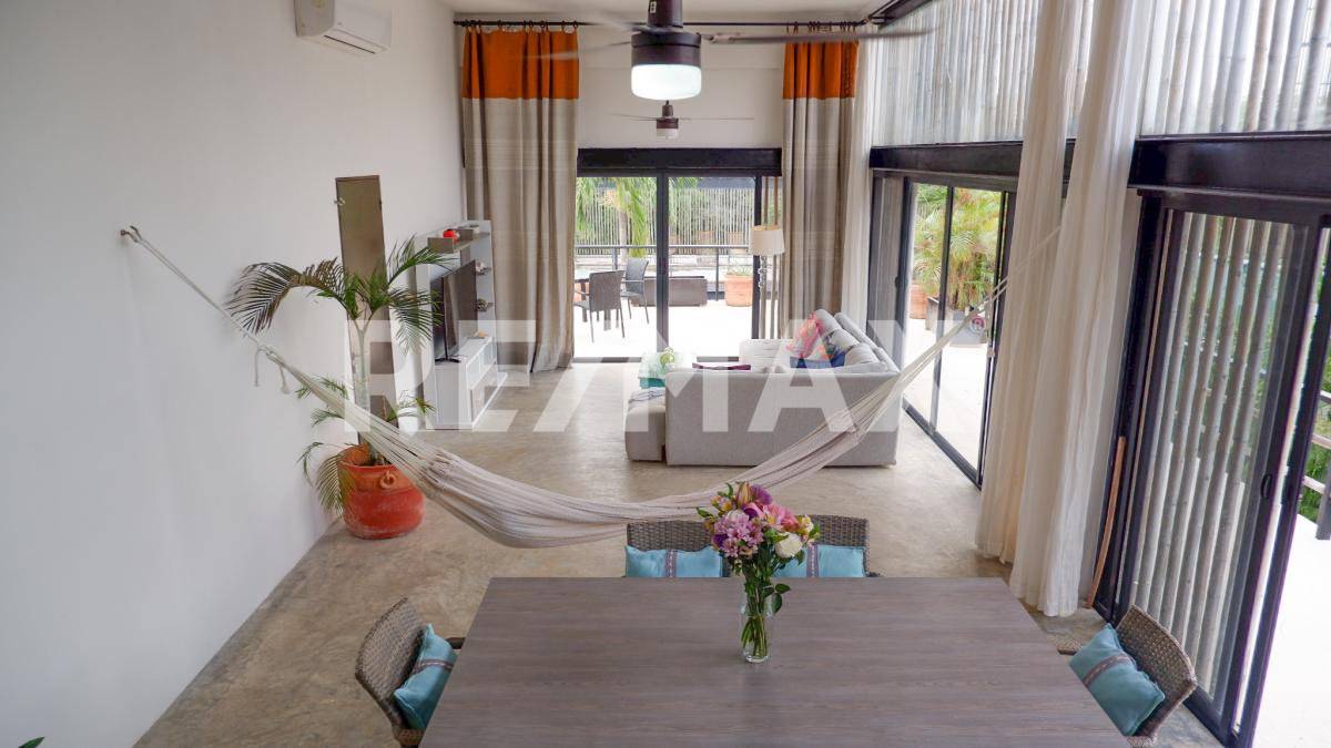Moderno departamento en Tulum con terraza y alberca 4