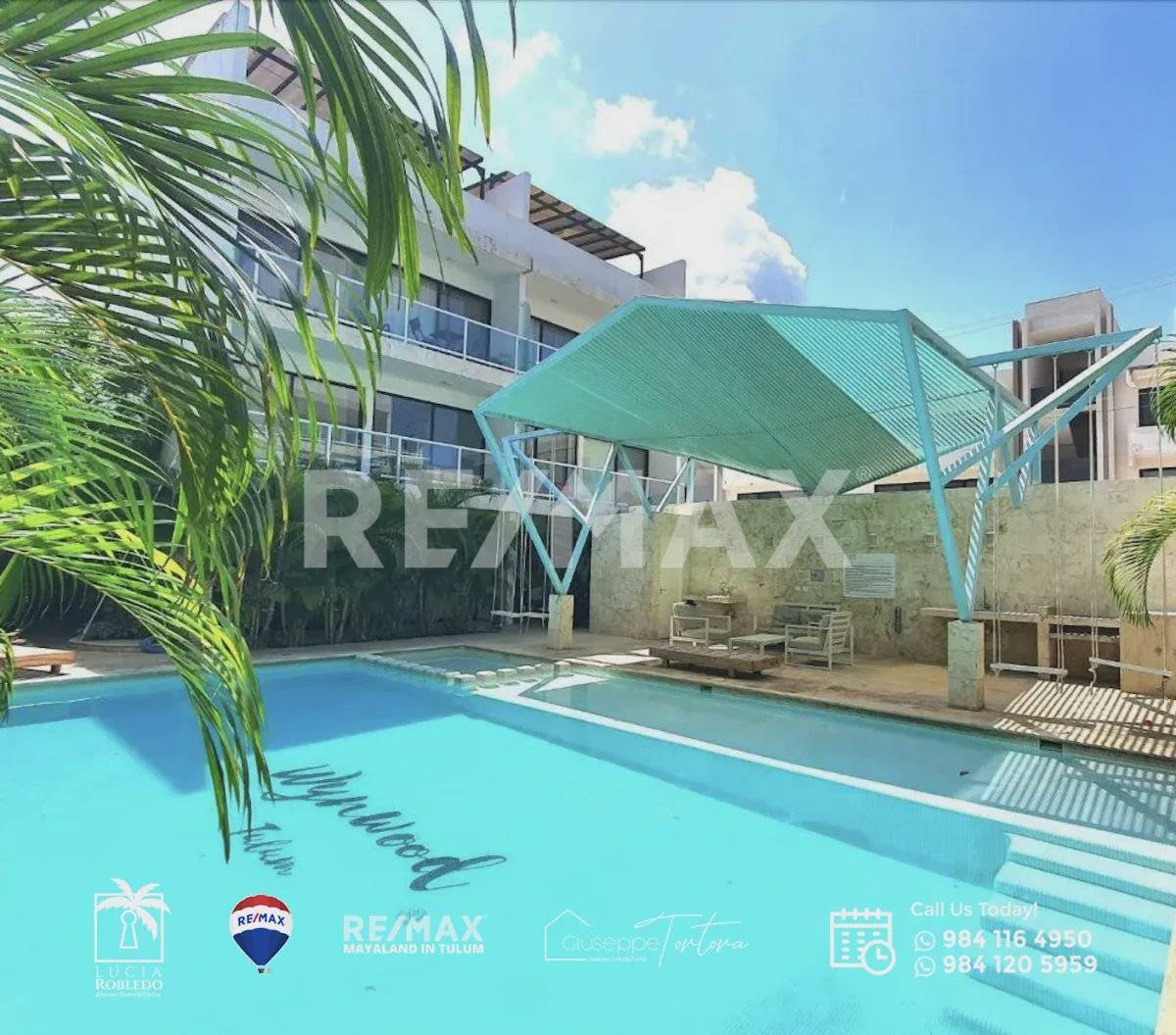 Moderno departamento con alberca en Tulum 5