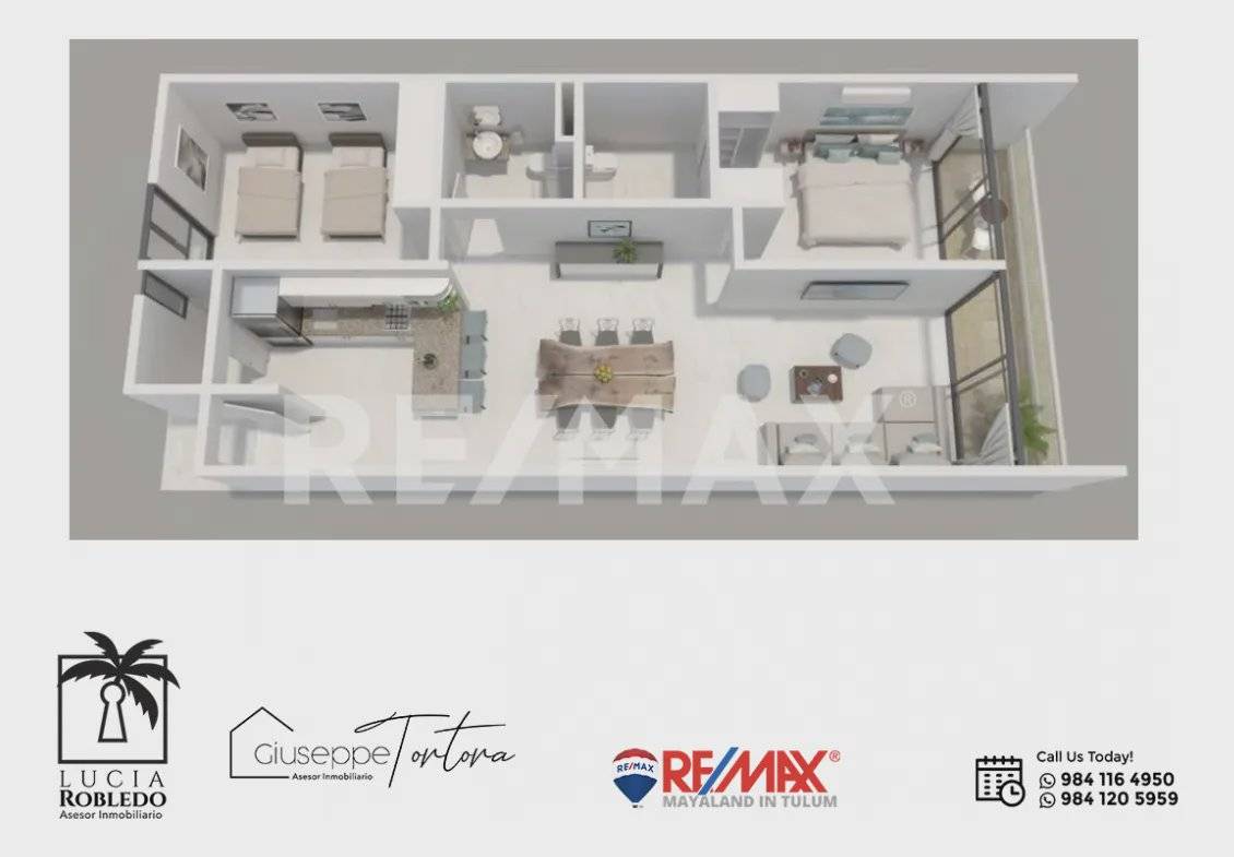 Moderno departamento con alberca en Tulum 4