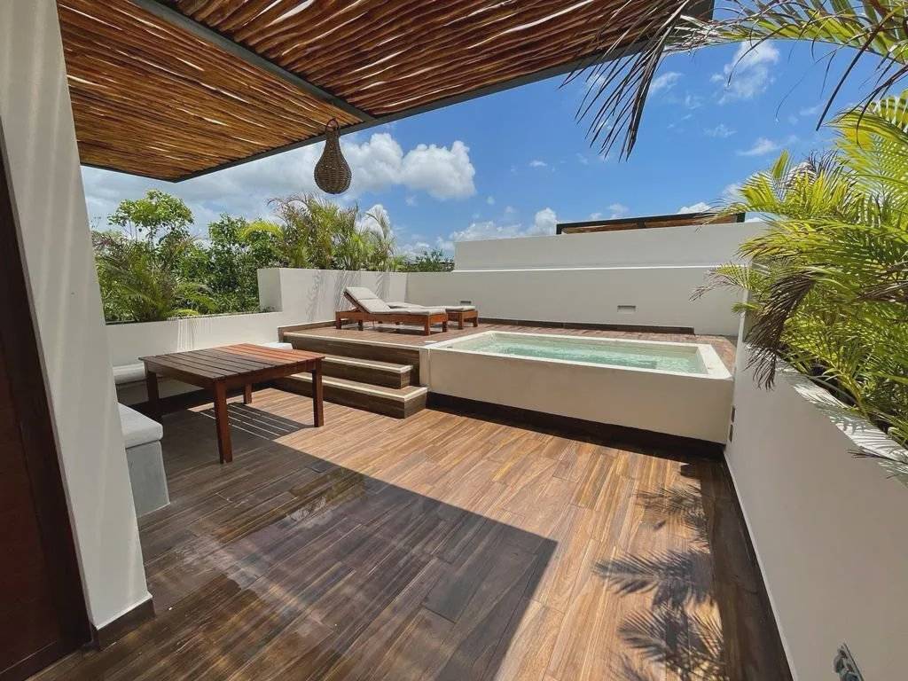 Penthouse con roof top y alberca privada en Tulum 1