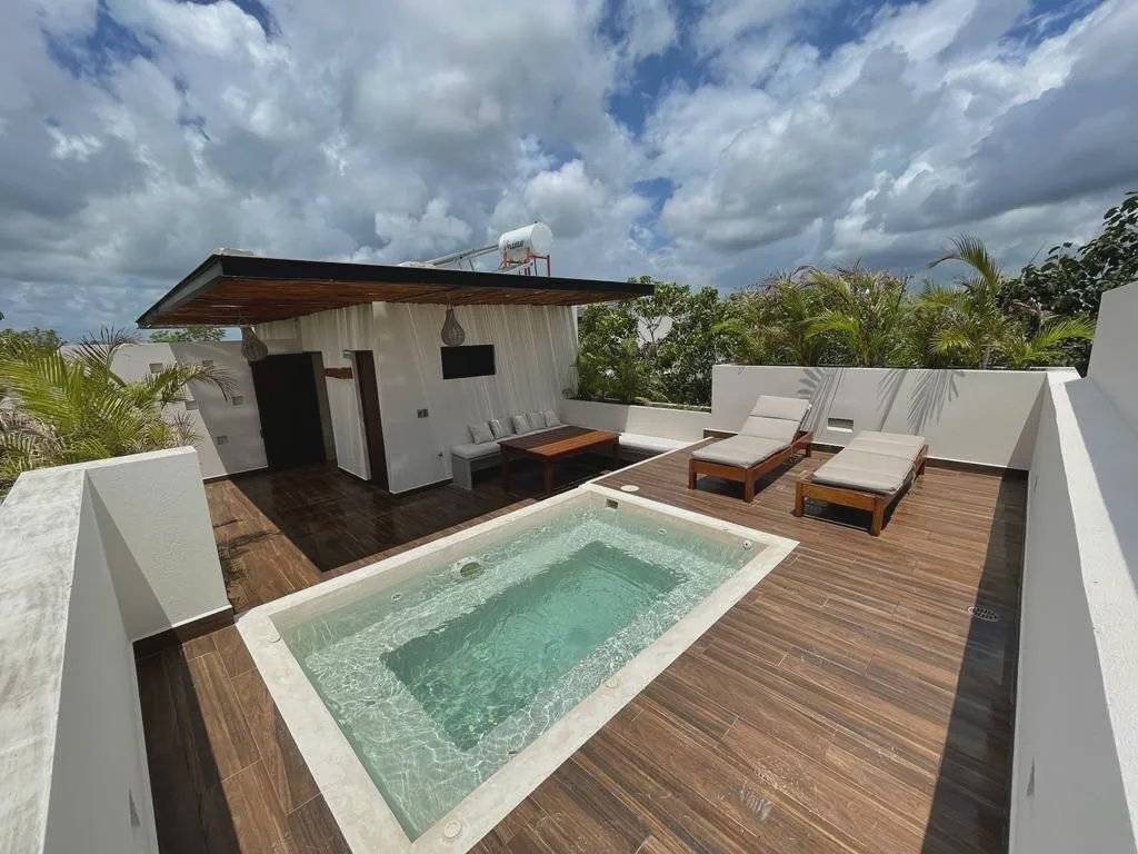 Penthouse con roof top y alberca privada en Tulum 4