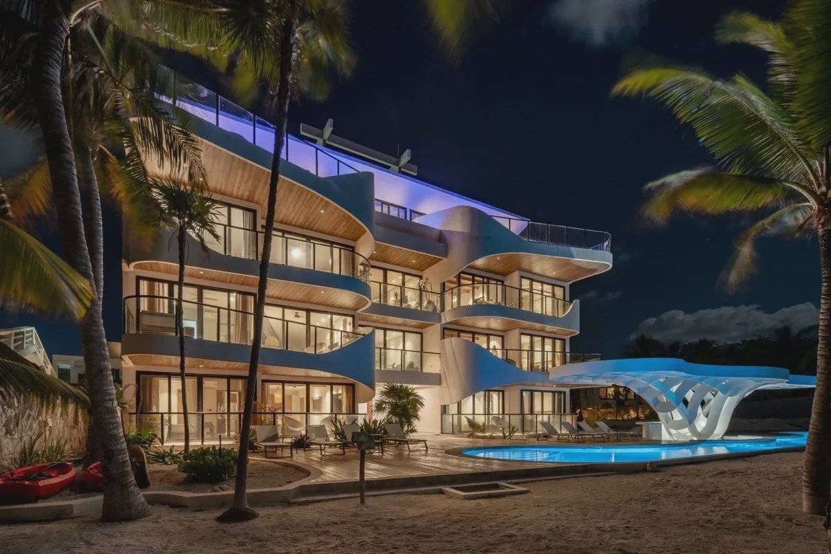 Apartamento de lujo frente al mar en Tulum 2