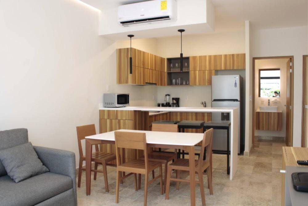 Lujoso departamento con alberca privada en Tulum 3