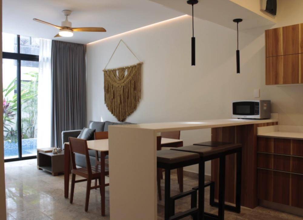 Lujoso departamento con alberca privada en Tulum 1