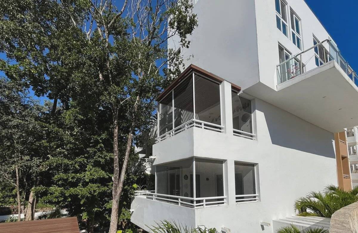 Departamento con balcón y vistas naturales en Tulum 2