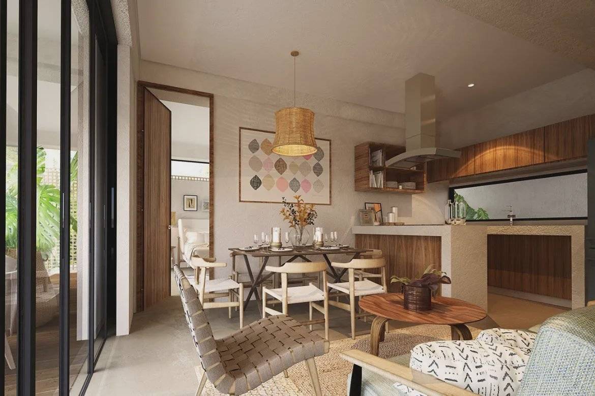 Exclusivo departamento con jardín y alberca privada 5