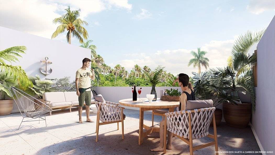 Penthouse con deck de yoga en Tulum 2
