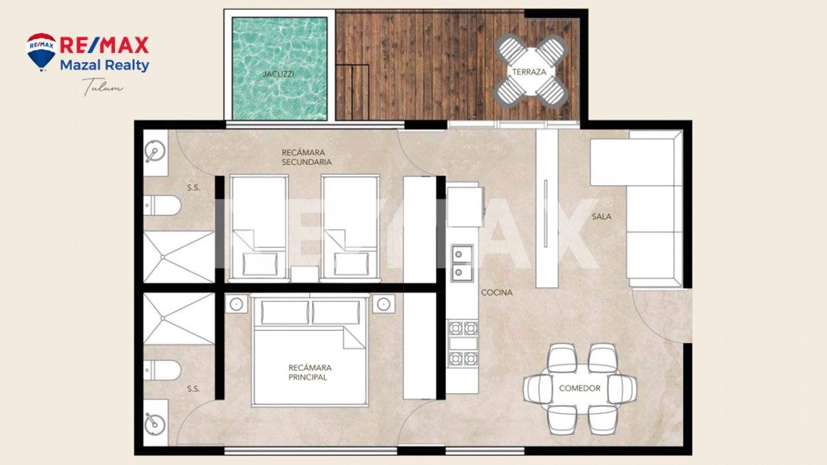 Venta departamento en tulum 3