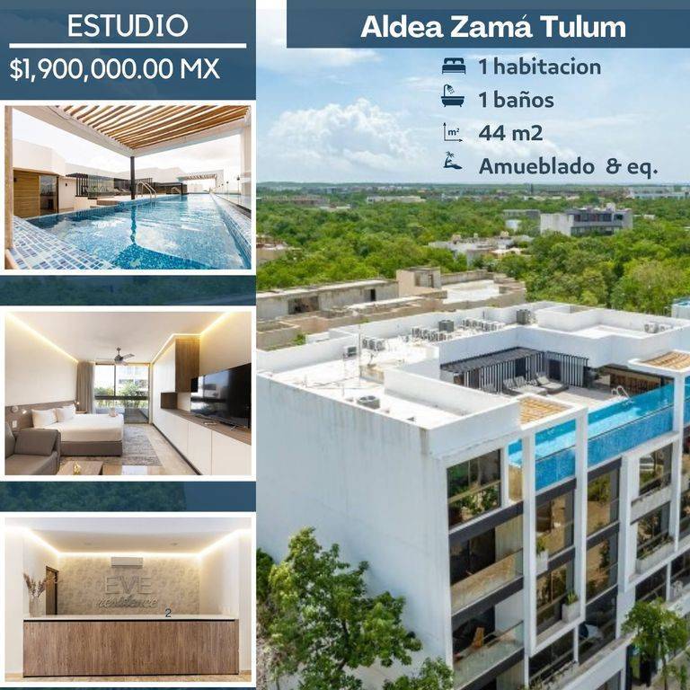 Moderno loft en Aldea Zama, Tulum 1