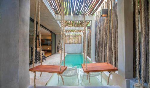 Departamento amueblado en Tulum con alberca 3