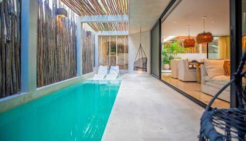 Departamento amueblado en Tulum con alberca 2