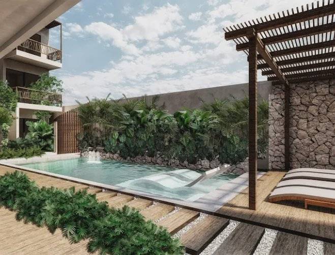 Apartamento en Tulum con terraza y amenities 2