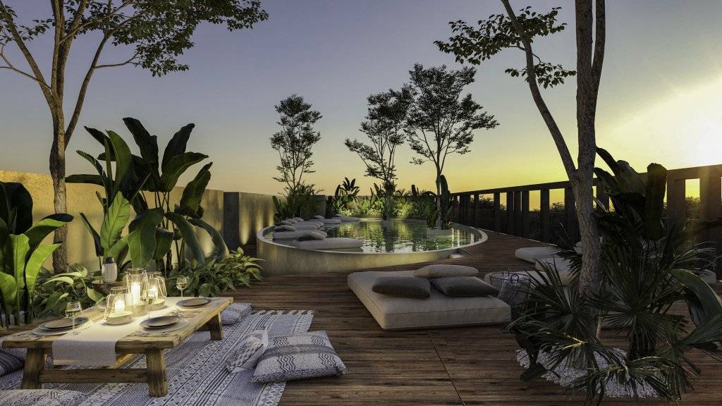 Vanguardista departamento en Tulum con alberca 4