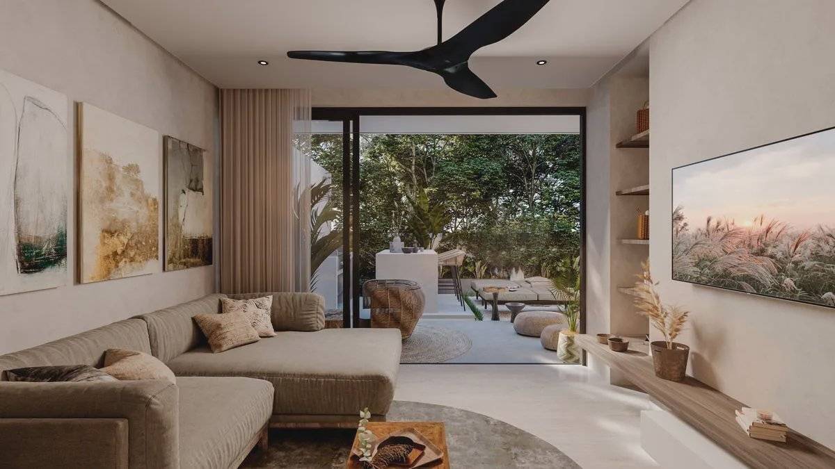 Exclusivo departamento en Tulum con jardín y alberca 3