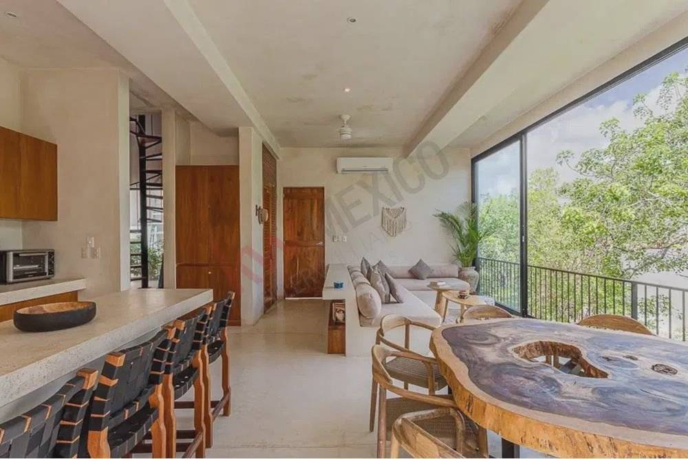 Penthouse amueblado con roof top en Tulum 1