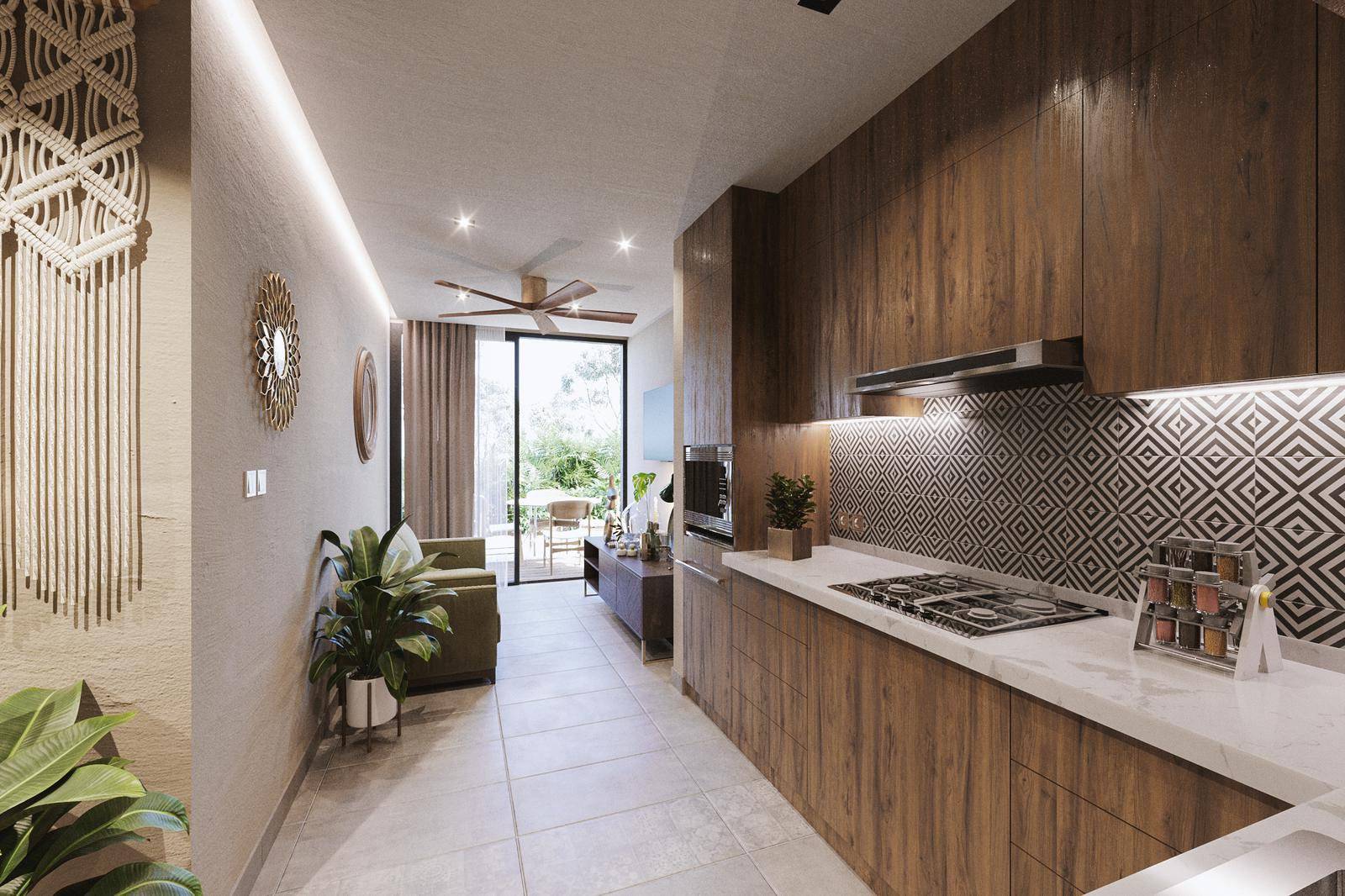 Vive en la naturaleza: departamento en Tulum 3
