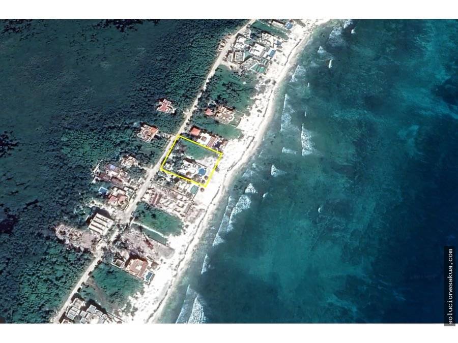 Villa de lujo y terreno frente al mar en Tulum 4