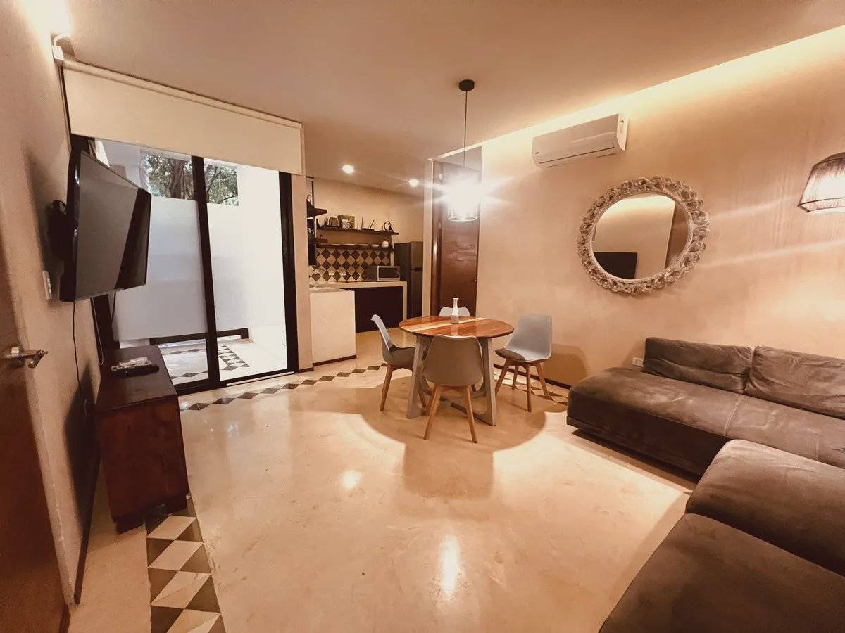 Encantador departamento con jardín en Tulum 1