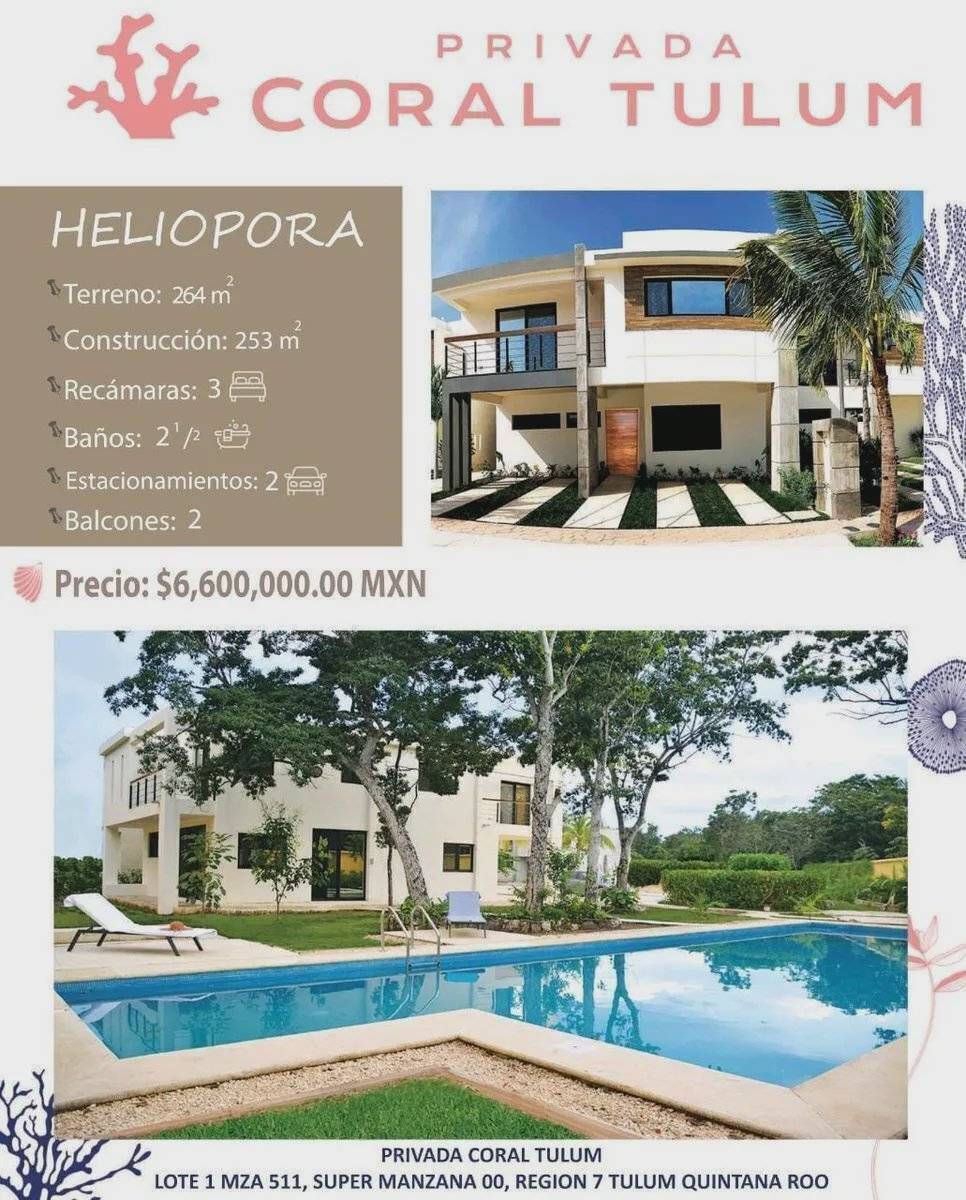 Residencia en privada coral, ¡tu hogar en Tulum! 1