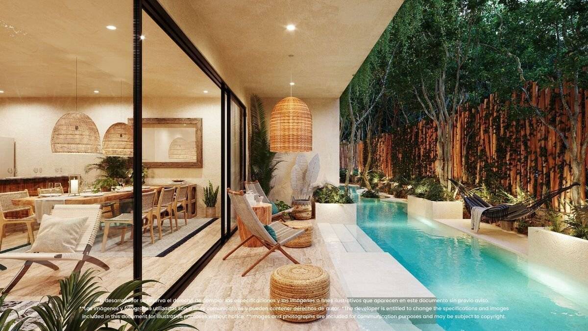 Departamentos de lujo en Aldea Zamá, Tulum 4