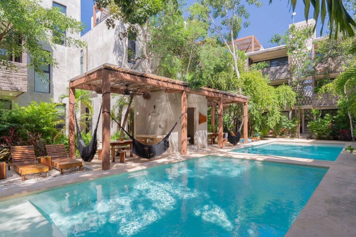 Condominio boho chic en Tulum con albercas 2