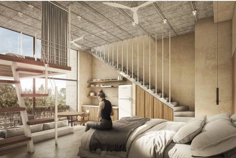 Loft - tulum 48.72 con balcón, prototipo mukuy 1