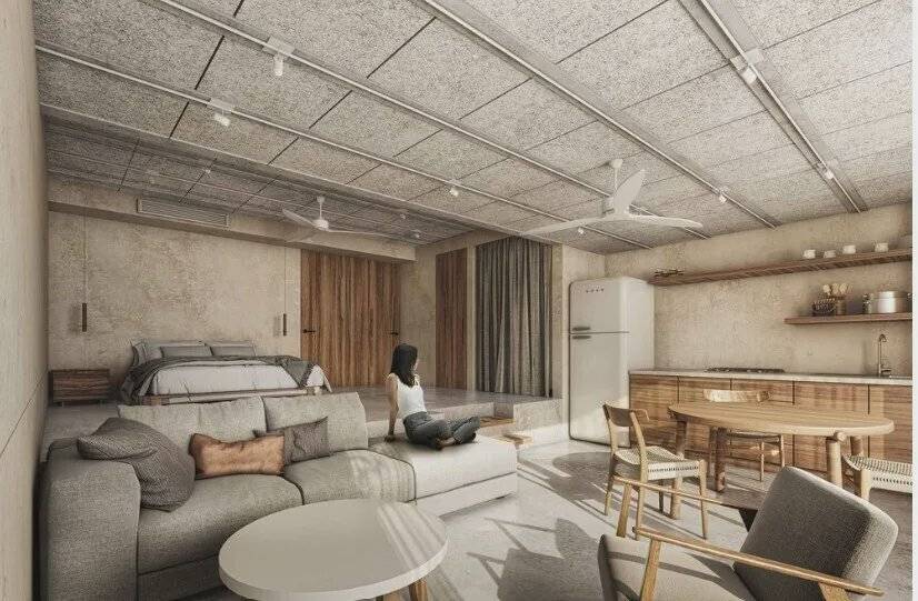 Loft - tulum 48.72 con balcón, prototipo mukuy 3